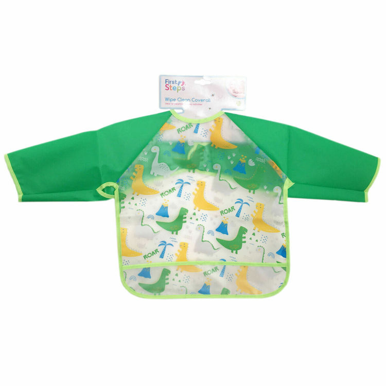 Picture of FS698, 6980- Wipe Clean Cover All Bib PINK & GREEN